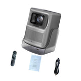 Maxbell 4K Projector Multiple Interfaces Outdoor Projector for Theater Party Bedroom Silver