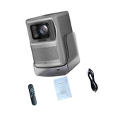 Maxbell 4K Projector Multiple Interfaces Outdoor Projector for Theater Party Bedroom Silver