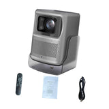 Maxbell 4K Projector Multiple Interfaces Outdoor Projector for Theater Party Bedroom Silver