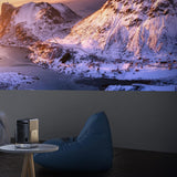 Maxbell 4K Projector Multiple Interfaces Outdoor Projector for Theater Party Bedroom Silver