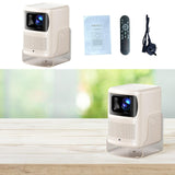 Maxbell 4K Projector Smart Projector Home Theater Projector for Bedroom Meeting Home Beige