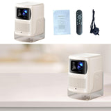 Maxbell 4K Projector Smart Projector Home Theater Projector for Bedroom Meeting Home Beige