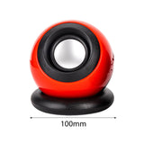 Maxbell Mini Speaker Lightweight Stereo Sound Desktop Speaker for Laptop Hiking Room Red