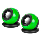 Maxbell Mini Speaker Lightweight Stereo Sound Desktop Speaker for Laptop Hiking Room Green