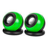 Maxbell Mini Speaker Lightweight Stereo Sound Desktop Speaker for Laptop Hiking Room Green