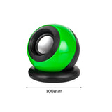 Maxbell Mini Speaker Lightweight Stereo Sound Desktop Speaker for Laptop Hiking Room Green