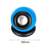 Maxbell Mini Speaker Lightweight Stereo Sound Desktop Speaker for Laptop Hiking Room Blue