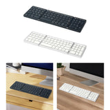 Maxbell Folding Keyboard Sturdy Practical Computer Keyboard for Office Travel Laptop Black