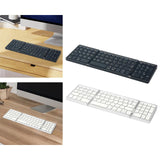 Maxbell Folding Keyboard Sturdy Practical Computer Keyboard for Office Travel Laptop Black