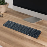 Maxbell Folding Keyboard Sturdy Practical Computer Keyboard for Office Travel Laptop Black