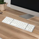 Maxbell Folding Keyboard Sturdy Practical Computer Keyboard for Office Travel Laptop Silver