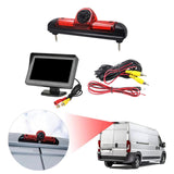 Maxbell RV 3rd Brake Light Reverse Camera with Monitor Kit Professional Repair Parts 4.3inch Monitor