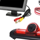 Maxbell RV 3rd Brake Light Reverse Camera with Monitor Kit Professional Repair Parts 4.3inch Monitor