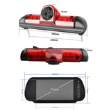 Maxbell Third Brake Lamp Rear View Camera with Monitor Backing Camera Style A