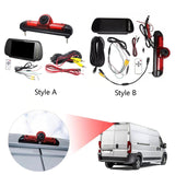 Maxbell Third Brake Lamp Rear View Camera with Monitor Backing Camera Style A