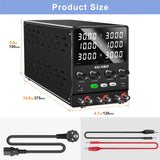 Maxbell DC Power Supply Variable 5V 2A USB Port with Power Cord with 4 Digit Display Output 30V 10A