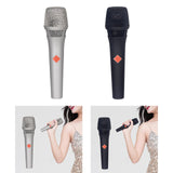 Maxbell Wired Karaoke Microphone Handheld Mic Kids Presentation Condenser Microphone Silver