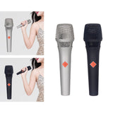 Maxbell Wired Karaoke Microphone Handheld Mic Kids Presentation Condenser Microphone Silver