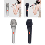 Maxbell Wired Karaoke Microphone Handheld Mic Kids Presentation Condenser Microphone Silver