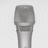 Maxbell Wired Karaoke Microphone Handheld Mic Kids Presentation Condenser Microphone Silver