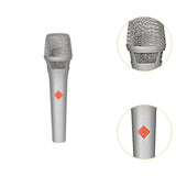 Maxbell Wired Karaoke Microphone Handheld Mic Kids Presentation Condenser Microphone Silver