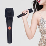 Maxbell Wired Karaoke Microphone Handheld Mic Kids Presentation Condenser Microphone Black