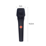 Maxbell Wired Karaoke Microphone Handheld Mic Kids Presentation Condenser Microphone Black