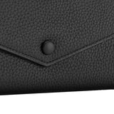 Maxbell Womens Wallet Stylish PU Leather Minimalist Purse for Travel Shopping Dating Black