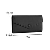 Maxbell Womens Wallet Stylish PU Leather Minimalist Purse for Travel Shopping Dating Black