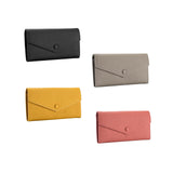 Maxbell Womens Wallet Stylish PU Leather Minimalist Purse for Travel Shopping Dating Black