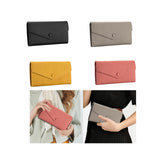 Maxbell Womens Wallet Stylish PU Leather Minimalist Purse for Travel Shopping Dating Black