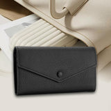 Maxbell Womens Wallet Stylish PU Leather Minimalist Purse for Travel Shopping Dating Black