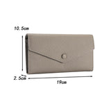 Maxbell Womens Wallet Stylish PU Leather Minimalist Purse for Travel Shopping Dating Gray