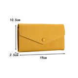 Maxbell Womens Wallet Stylish PU Leather Minimalist Purse for Travel Shopping Dating Yellow