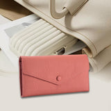 Maxbell Womens Wallet Stylish PU Leather Minimalist Purse for Travel Shopping Dating Pink