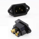 Maxbell 250V 15A Panel Mount Plug Adapter Accessory 5.1x2.4x2.8cm Power Connector