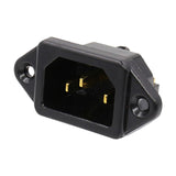 Maxbell 250V 15A Panel Mount Plug Adapter Accessory 5.1x2.4x2.8cm Power Connector