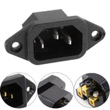 Maxbell 250V 15A Panel Mount Plug Adapter Accessory 5.1x2.4x2.8cm Power Connector