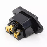 Maxbell 250V 15A Panel Mount Plug Adapter Accessory 5.1x2.4x2.8cm Power Connector