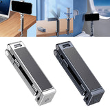 Maxbell Airplane Phone Holder Adjustable Universal Phone Mount for Office Table Desk Silver