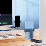 Maxbell Airplane Phone Holder Adjustable Universal Phone Mount for Office Table Desk Gray