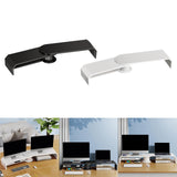 Maxbell Double Monitor Stand for Desk Multipurpose Sturdy Monitor Riser with Storage Black