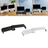 Maxbell Double Monitor Stand for Desk Multipurpose Sturdy Monitor Riser with Storage Black