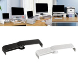 Maxbell Double Monitor Stand for Desk Multipurpose Sturdy Monitor Riser with Storage Black