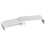Maxbell Double Monitor Stand for Desk Multipurpose Sturdy Monitor Riser with Storage White