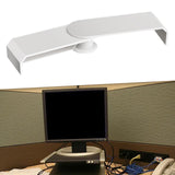 Maxbell Double Monitor Stand for Desk Multipurpose Sturdy Monitor Riser with Storage White