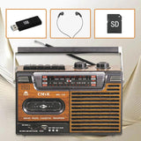 Maxbell Cassette Player Multifunctional Tape Player for Music Home Language Learning