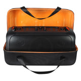 Maxbell Portable Speaker Case Lightweight Travel Case Organizer Speaker Carrying Bag Inner Orange