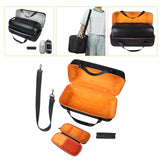 Maxbell Portable Speaker Case Lightweight Travel Case Organizer Speaker Carrying Bag Inner Orange