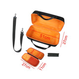 Maxbell Portable Speaker Case Lightweight Travel Case Organizer Speaker Carrying Bag Inner Orange